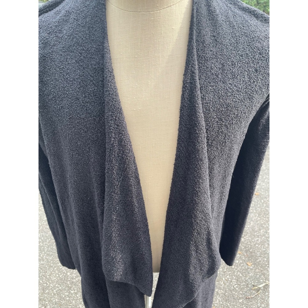 Barefoot Dream Cozychic lite island wrap cardigan SZ S/M black sweater - Picture 5 of 10